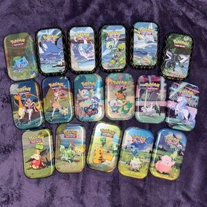 Pokémon mini tins x17
